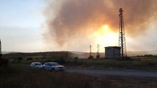 В складовата база на „ТЕЦ Бобов дол“ са горели въглища и слама
