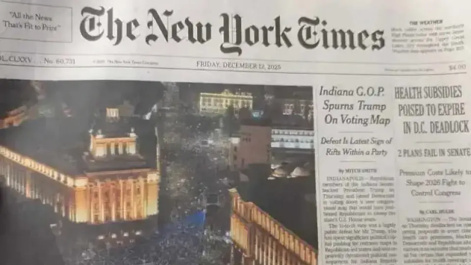 NYT постави на първа страница мащабните антиправителствени протести в България