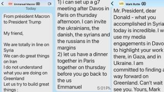 Тръмп публикува sms-и от Макрон и Рюте