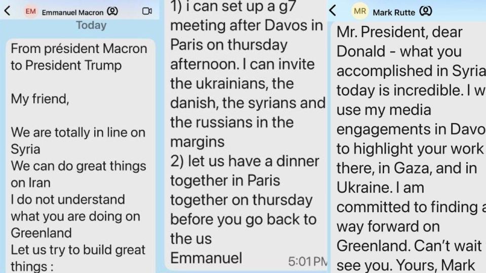 Тръмп публикува sms-и от Макрон и Рюте