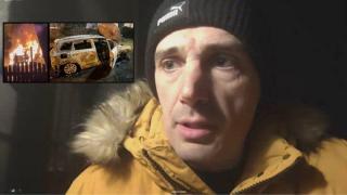 Запалиха автомобила и входната врата на кмета на Бистрица