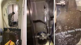 Най-големият самолетоносач на САЩ аварира на Крит заради запушени тоалетни (видео)