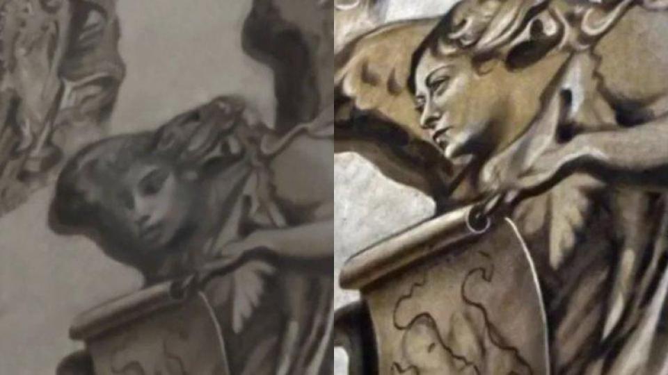 Ангелът, който приличаше на Мелони, сега е с лицето на... дъщерята на Берлускони