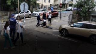 Подгонен крадец опита да отвлече кола с дете в центъра на София, бащата го обезвреди