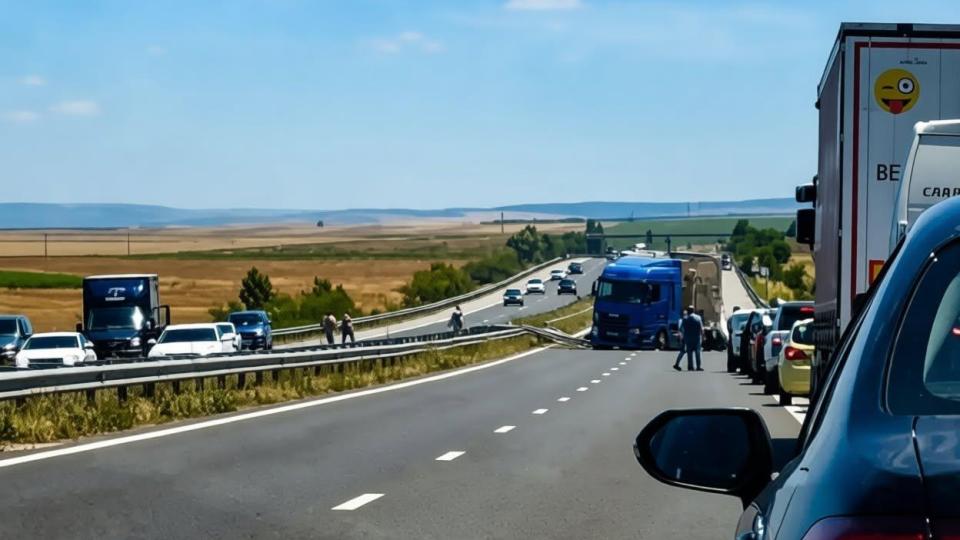 Две деца и мъж загинаха, след като тир влезе в насрещното на "Тракия" и помете кола